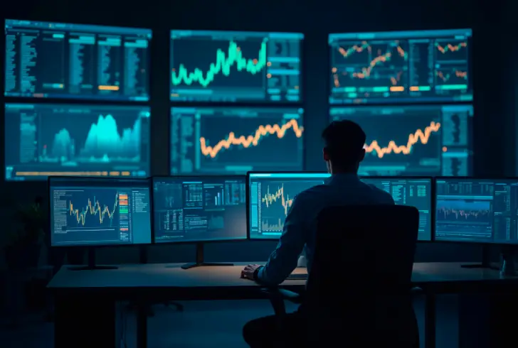 Investors track economic data and stocks